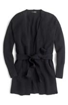 Women's J.crew 365 Tie-waist Cardigan, Size - Black