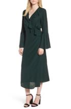 Women's Chelsea28 Midi Wrap Dress, Size - Green