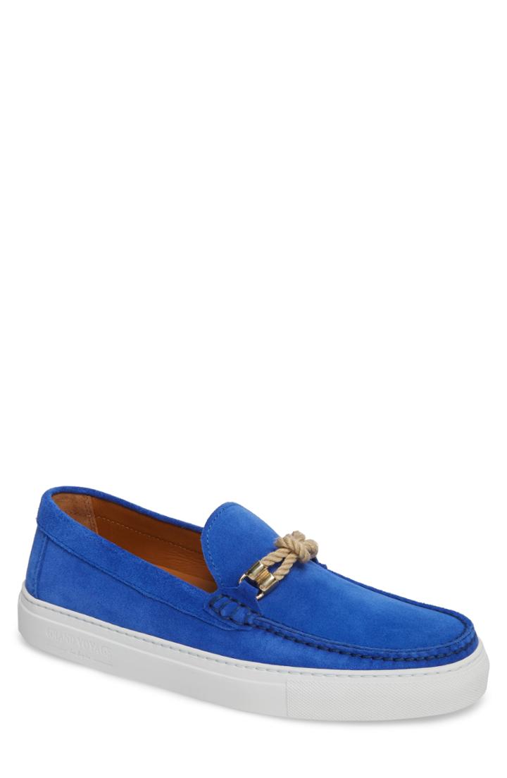 Men's Grand Voyage Britton Square Knot Loafer M - Blue