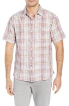 Men's Tommy Bahama Hideaway Palms Camp Shirt, Size - Purple