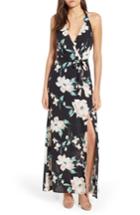 Women's June & Hudson Floral Maxi Dress - Black