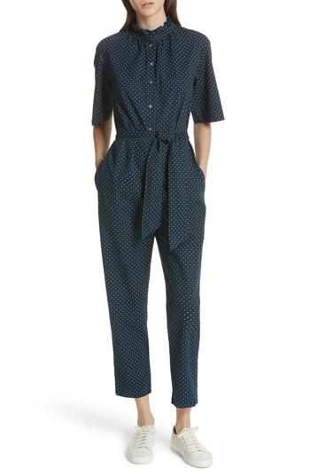 Women's La Vie Rebecca Taylor Dahlia Dot Jumpsuit - Blue