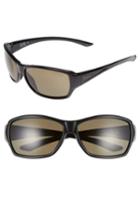 Women's Smith 'purist' 59mm Polarized Sunglasses - Black/ Polarized Grey Green