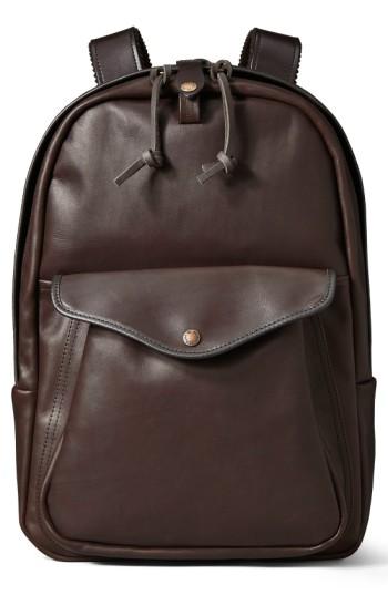 Men's Filson Weatherproof Leather Backpack - Brown