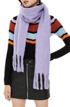 Women's Topshop Heavy Brushed Scarf, Size - Purple