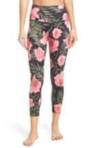 Women's Beyond Yoga Lux Floral Print High Waist Capri Leggings - Pink