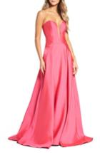 Women's La Femme Strapless Mikado Ballgown