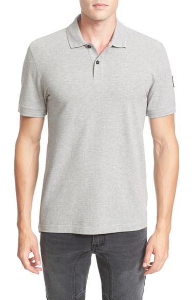 Men's Belstaff Granard Extra Trim Fit Pique Polo - Metallic