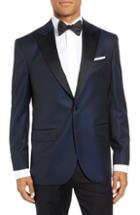Men's David Donahue Russell Classic Fit Wool Dinner Jacket S - Blue