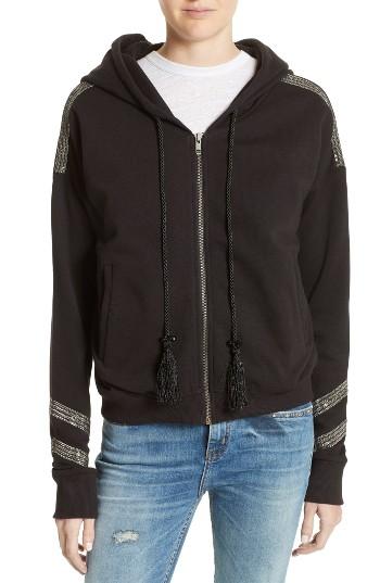 Women's The Kooples Chain Detail Sweatshirt - Black