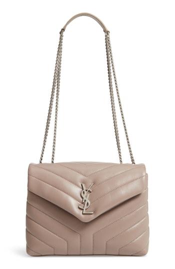 Saint Laurent Small Loulou Matelasse Leather Shoulder Bag - Brown
