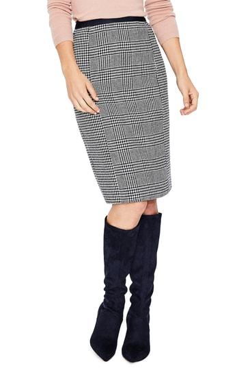 Women's Boden Wool Pencil Skirt - Blue