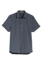 Men's Ted Baker London Slim Fit Short Sleeve Sport Shirt (m) - Blue