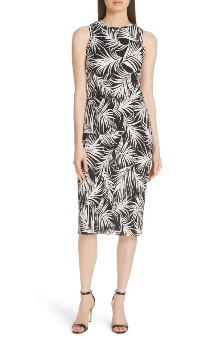 Women's Boss Emago Palm Print Sheath Dress