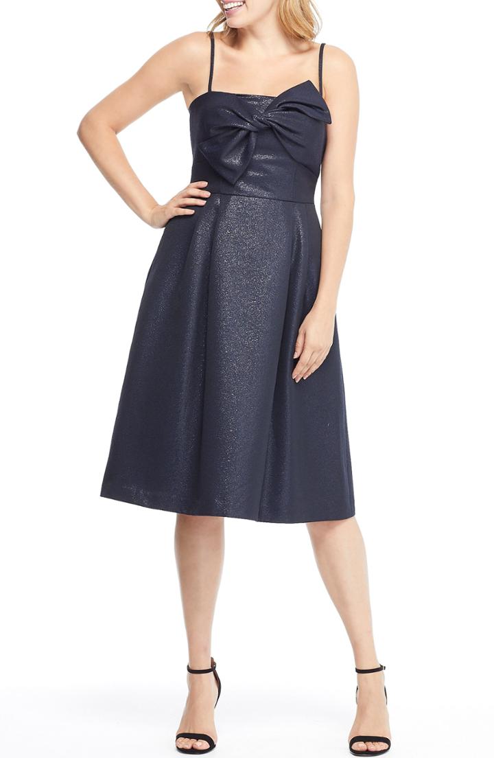 Women's Gal Meets Glam Collection Lucille Starry Night Fit & Flare Dress - Blue