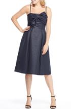 Women's Gal Meets Glam Collection Lucille Starry Night Fit & Flare Dress - Blue
