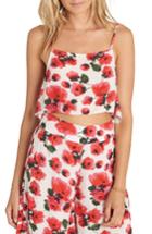 Women's Billabong Blow A Kiss Print Crop Cami