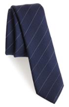 Men's Eleventy Stripe Wool Tie, Size - Blue