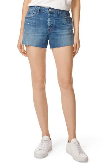 Women's J Brand Gracie High Waist Cutoff Denim Shorts - Blue