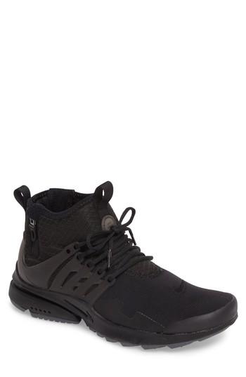 Men's Nike Air Presto Mid Utility Water Repellent Sneaker M - Black