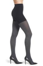 Women's Spanx Cozy Cable Knit Mid Thigh Shaping Tights, Size A - Grey