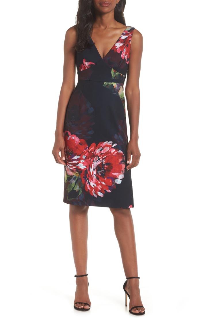 Women's Trina Trina Turk Fresca Sheath Dress - Black