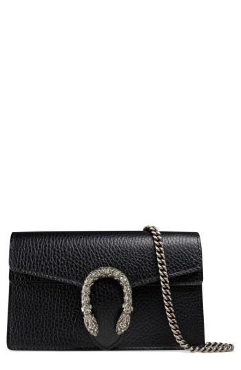 Gucci Super Mini Dionysus Leather Shoulder Bag -