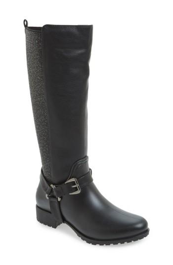 Women's Dav 'kingston' Water Resistant Sparkle Boot M - Black