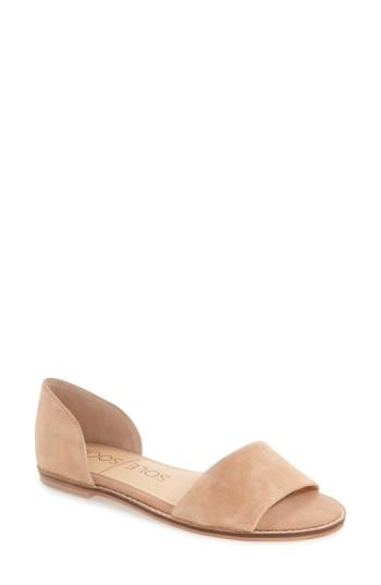 Women's Sole Society 'harlow' Flat D'orsay Sandal M - Brown