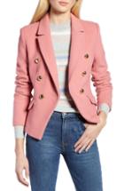 Women's Halogen X Atlantic-pacific Double Breasted Wool Blend Blazer