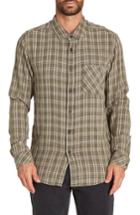 Men's Billabong Freemont Flannel Shirt, Size - Blue