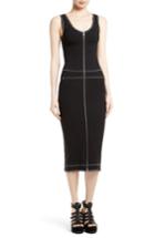 Women's Mcq Alexander Mcqueen Scallop Stitch Sheath Dress