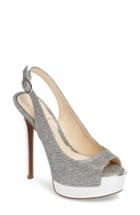 Women's Jessica Simpson 'kabale' Slingback Platform Sandal .5 M - Metallic