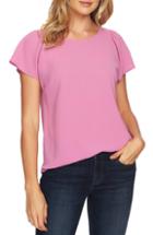 Women's Cece Flutter Sleeve Top, Size - Pink