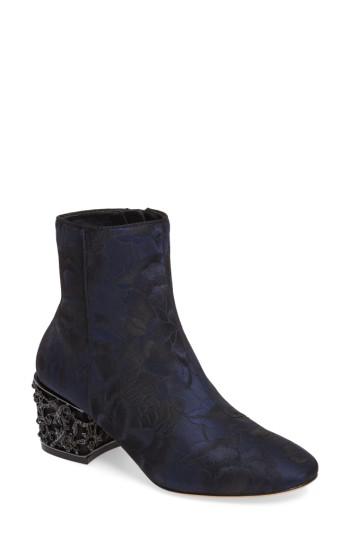 Women's Badgley Mischka Martha Bootie .5 M - Blue