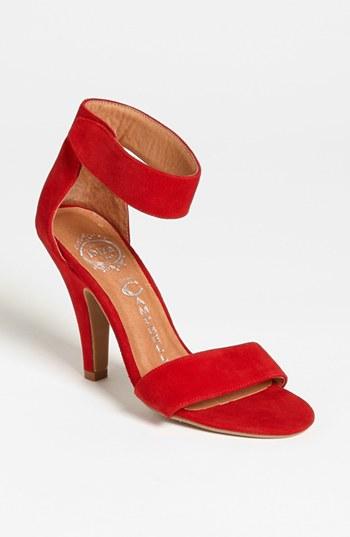 Jeffrey Campbell 'foxtrot' Sandal Red Suede