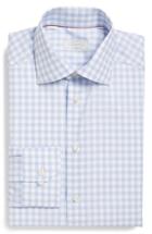 Men's Eton Contemporary Fit Check Dress Shirt - Blue