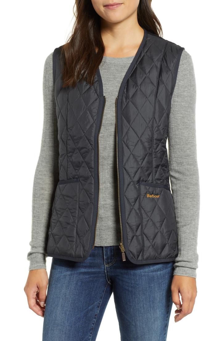Women's Barbour Betty Quilted Vest Us / 12 Uk - Blue