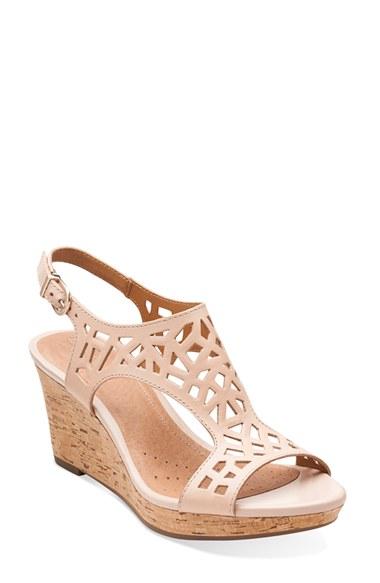 Women's Clarks 'palmdale Sands' Wedge Sandal