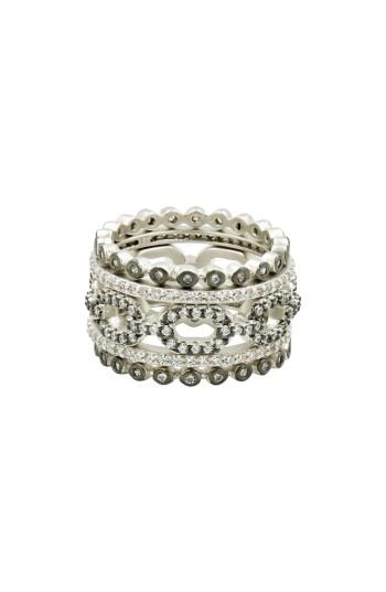 Women's Freida Rothman Set Of 5 Stacking Rings