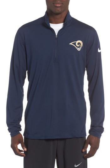 Men's Nike Nfl Team Element Quarter Zip Pullover - Blue