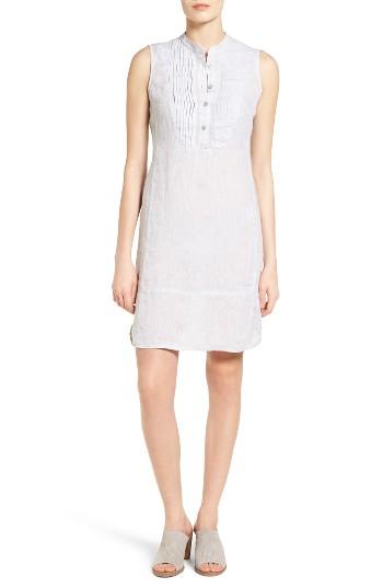 Women's Nic+zoe Drifty Linen Tunic Dress - Grey