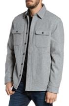 Men's Nordstrom Men's Shop Shirt Jacket, Size - Grey