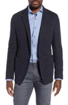 Men's Bugatchi Cotton & Wool Blend Sport Coat - Black