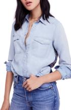 Women's Free People Bandana Bandit Top - Blue