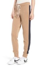 Women's Juicy Couture Side Stripe Cashmere Track Pants - Beige