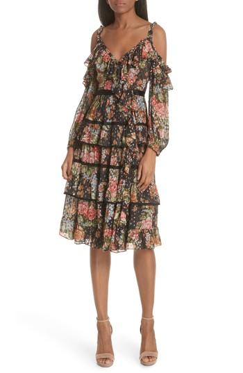 Women's Needle & Thread Paradise Rose Shimmer Dress - Black