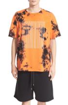 Men's T By Alexander Wang Tie Dye Barcode Graphic T-shirt Eu - Orange