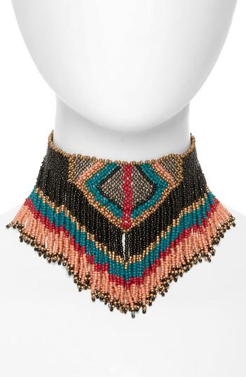 Women's Topshop Bead Tassel Choker