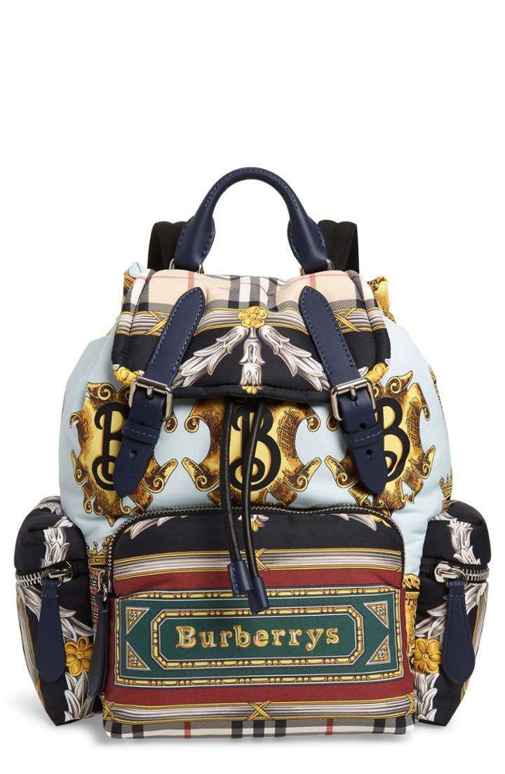 Burberry Medium Archive Scarf Print Rucksack -
